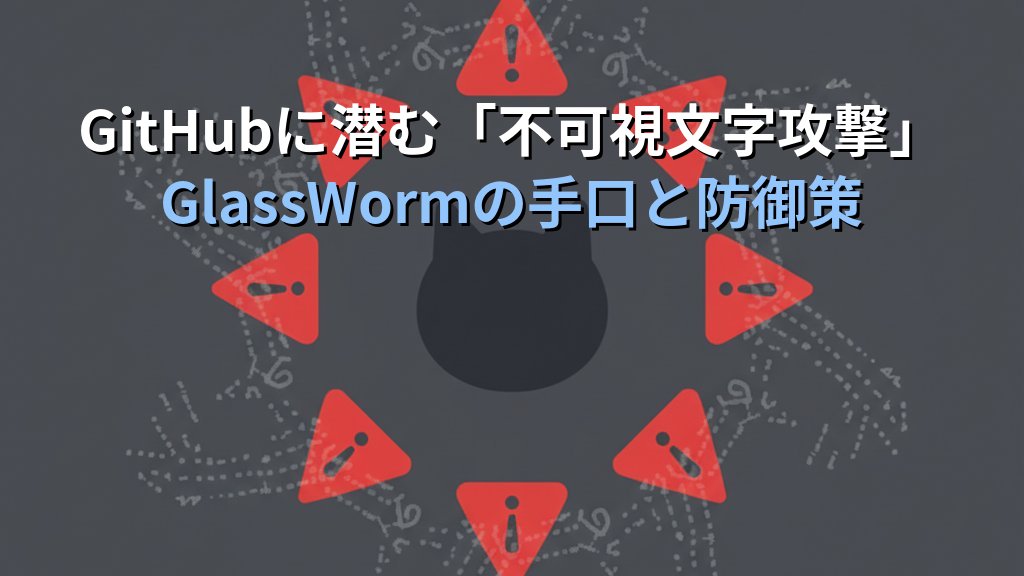 GitHubに潜む「不可視文字攻撃」GlassWormとは｜Linuxエンジニアが知るべきOSSサプライチェーンの脅威