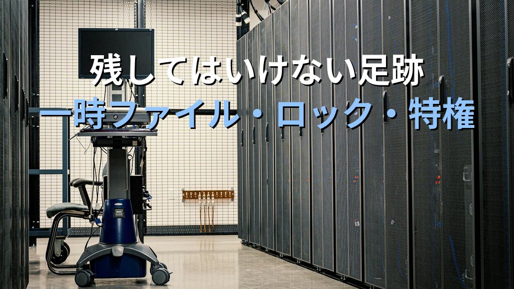 Linuxの作業を終えた後に「現場を綺麗にする」エンジニアが信頼される理由｜現役講師が教える後片付けという技術 - 解説2