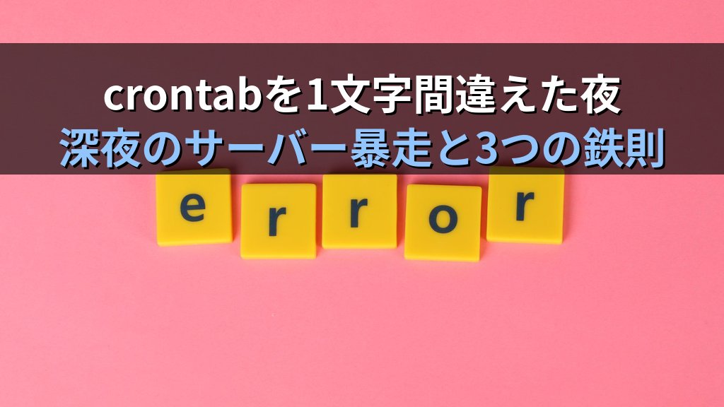 Linuxのcrontabを設定ミスして深夜にサーバーが暴走した話｜現役講師が語る定時実行の落とし穴と3つの鉄則